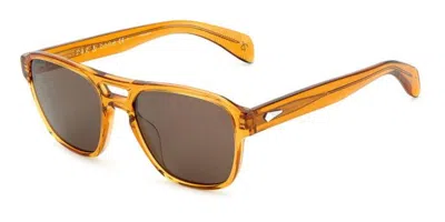 Rag & Bone Rnb5045/s 12j/70 Men's Sunglasses Orange Size 54