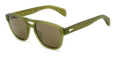 Rag & Bone Rnb5045/s 1ed/qt Men's Sunglasses Green Size 54