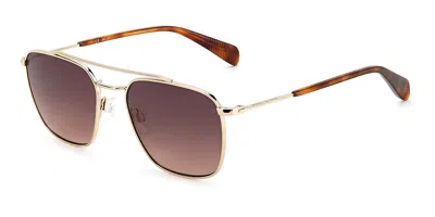 Rag & Bone Rnb5047/g/s Asian Fit 06j/3x Men's Sunglasses Gold Size 53