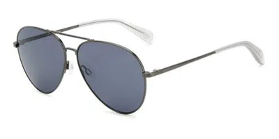 Rag & Bone Rnb5052/g/s Asian Fit Pta/ir Men's Sunglasses Silver Size 59