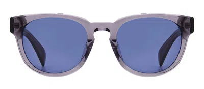 Rag & Bone Rnb6001/s Kb7 Ku Round Sunglasses In Blue