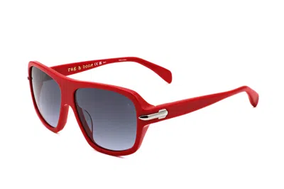 Rag & Bone Rnb6005/s 0c9a 9o Red/grey Gradient