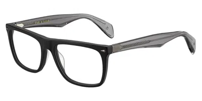 Rag & Bone Rnb7001 O6w Men's Glasses Black Size 55 - Free Lenses - Blue Light Block Available