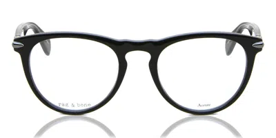 Rag & Bone Rnb7003 807 Men's Glasses Black Size 51 - Free Lenses - Blue Light Block Available