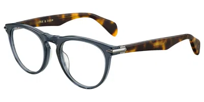 Rag & Bone Rnb7003 Jbw Occhiali Da Vista Tartarugatishell Per Uomo (solo Montatura) In Blue