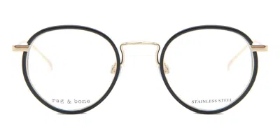 Rag & Bone Rnb7025 Rhl Occhiali Da Vista Neri Per Uomo (solo Montatura) In Multi