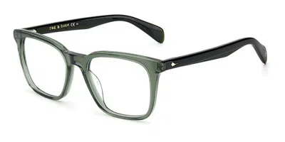 Rag & Bone Rnb7026/g 1ed Men's Glasses Green Size 53 - Free Lenses - Blue Light Block Available In Transparent Green