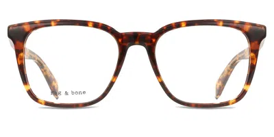 Rag & Bone Rnb7026/g Xnz Occhiali Da Vista Tartarugatishell Per Uomo (solo Montatura) In Brown