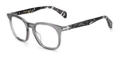 Rag & Bone Rnb7037/g Aci Men's Glasses Clear Size 50 - Free Lenses - Blue Light Block Available In Transparent Grey