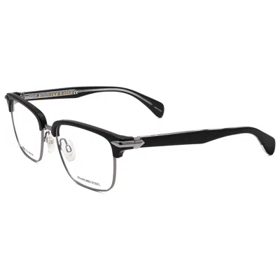 Rag & Bone Rnb7038g80753 Browline Metal-trim Eyeglasses In Black
