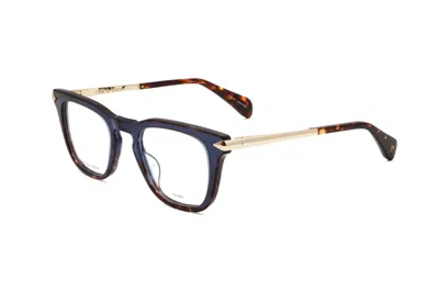 Rag & Bone Rnb7048 0jbw 00 Blue Havana 48mm In Multi