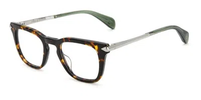 Rag & Bone Rnb7048 Men's Glasses, Tortoiseshell, Size 48 In Brown