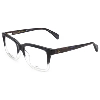 Rag & Bone Rnb7053g2w853 Grey Horn Square Eyeglasses In White