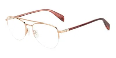 Rag & Bone Rnb7054/g Au2 Men's Glasses Rose-gold Size 54 - Free Lenses - Blue Light Block Available In Rose Gold