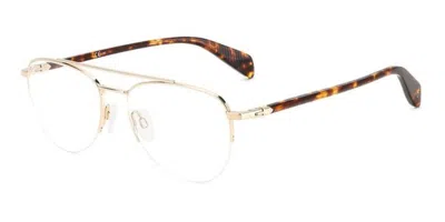 Rag & Bone Rnb7054/g J5g Men's Glasses Rose-gold Size 54 - Free Lenses - Blue Light Block Available In Rose Gold