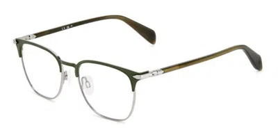 Rag & Bone Rnb7057/g Asian Fit Sif Men's Glasses Green Size 53 - Free Lenses - Blue Light Block Available In Matte Olive Green