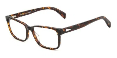 Rag & Bone Rnb7059/g Asian Fit Men's Glasses, Tortoiseshell, Size 58 In Brown