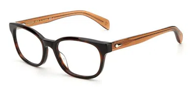 Rag & Bone Rnb8000 Men's Glasses, Tortoiseshell, Size 53 In Brown