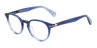 Rag & Bone Rnb8003 Men's Glasses, Blue, Size 48