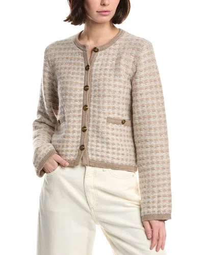 Rag & Bone Robyn Wool & Mohair-blend Cardigan In Brown