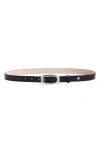 Rag & Bone Rory Leather Belt In Black