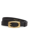 Rag & Bone Rory Leather Belt In Black