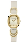 Rag & Bone Rory Leather Strap Watch, 25mm In White