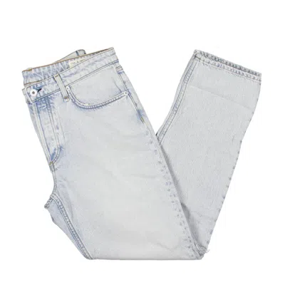 Rag & Bone Rosa Womens Mid-rise Distressed Boyfriend Jeans In Blue