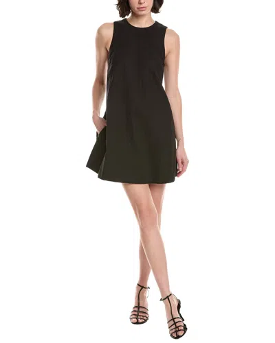 Rag & Bone Rosalind Linen-blend Shift Dress In Black