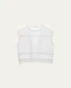 Rag & Bone Rosie Embroidered Muscle Tank Top In White