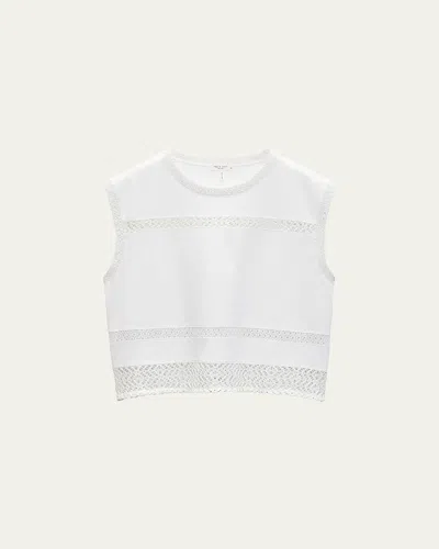 RAG & BONE ROSIE EMBROIDERED MUSCLE TANK TOP