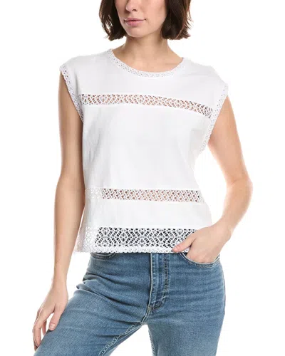 Rag & Bone Solidcolor Knit Sleeveless Top In White
