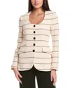 Rag & Bone Rosie Tweed Blazer In Neutral