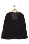 Rag & Bone Rosie Tweed Blazer In Black