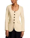 Rag & Bone Roslyn Linen Blazer Lttan In Neutral