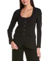 Rag & Bone Roslyn Ponte Blazer In Black