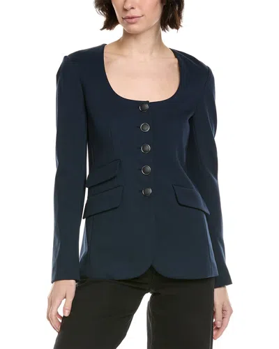 Rag & Bone Roslyn Ponte Blazer In Blue