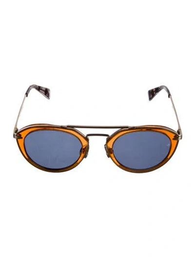 Pre-owned Rag & Bone Round Mirrored Sunglasses In Multi