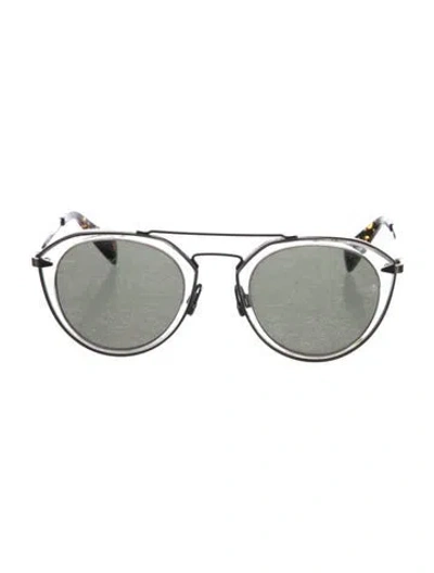 Pre-owned Rag & Bone Round Mirrored Sunglasses In Multi