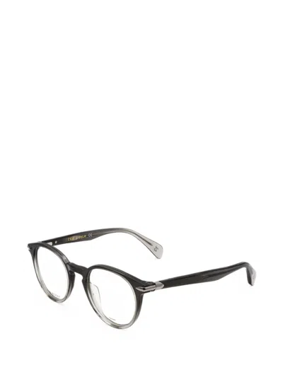 Rag & Bone Round-frame Glasses In Black