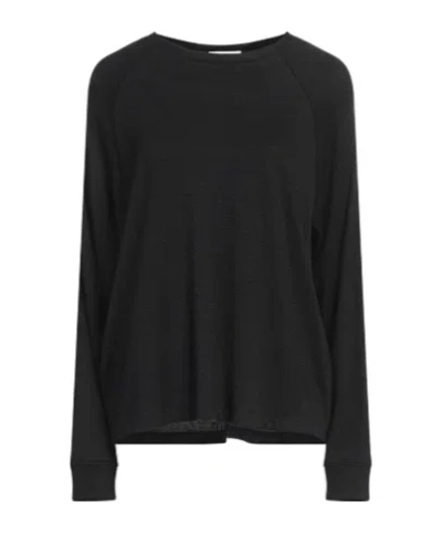 Rag & Bone Round-neck Knitted Sweater In Black