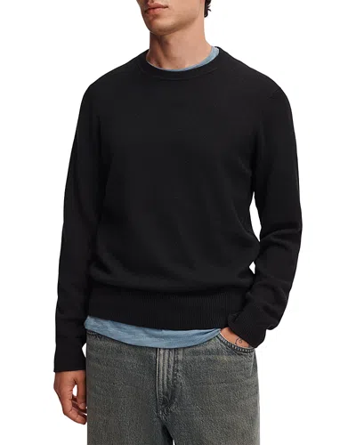 Rag & Bone Rowan Merino Wool Crewneck Sweater In Black