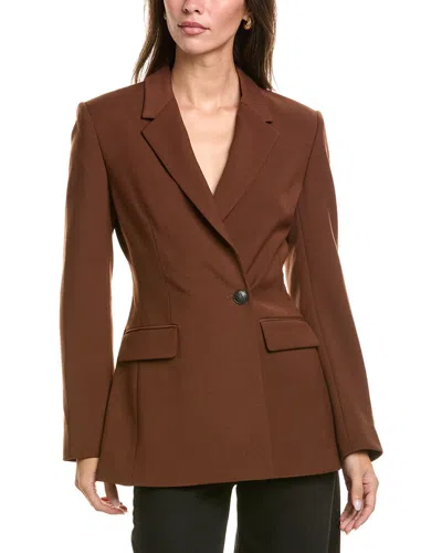 Rag & Bone Roxanne Wool-blend Blazer In Dark Brown