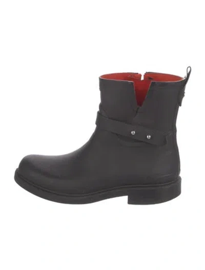 Pre-owned Rag & Bone Rubber Rain Boots In Black