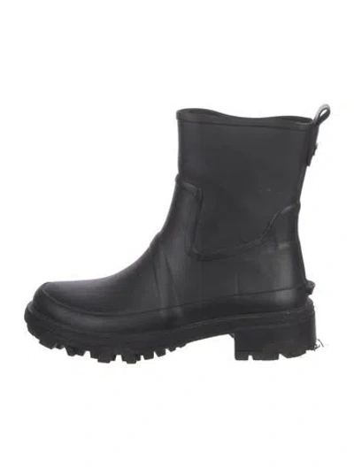 Pre-owned Rag & Bone Rubber Rain Boots In Black