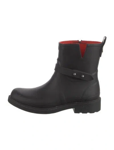Pre-owned Rag & Bone Rubber Rain Boots In Black
