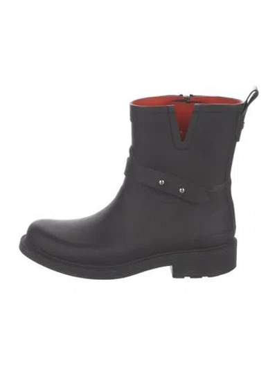 Pre-owned Rag & Bone Rubber Rain Boots In Black