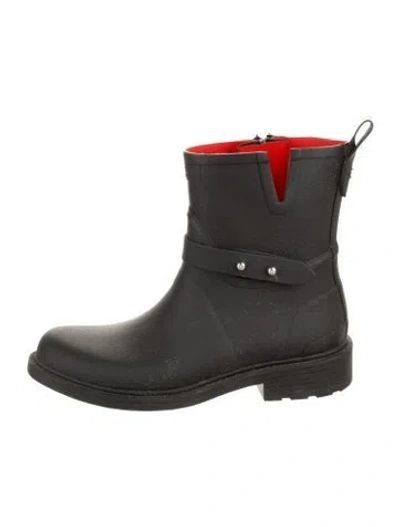 Pre-owned Rag & Bone Rubber Rain Boots In Black