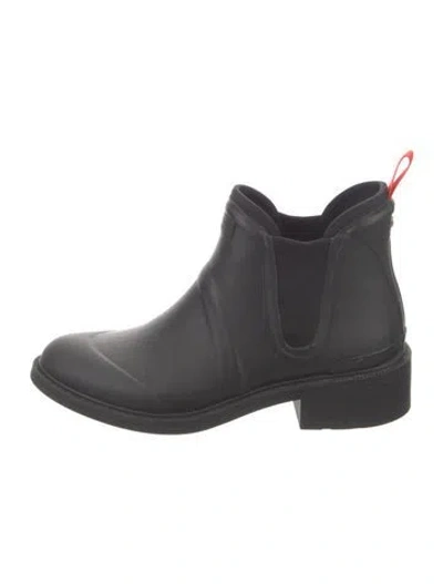 Pre-owned Rag & Bone Rubber Rain Boots In Black