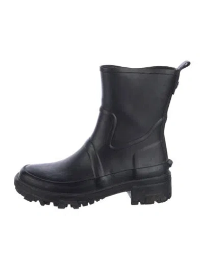 Pre-owned Rag & Bone Rubber Rain Boots In Black